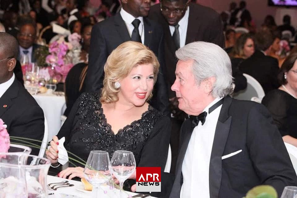 APRNEWS: Décès d’Alain Delon, la première Dame Dominique Ouattara évoque un ami sincère.