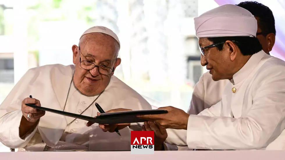 APRNEWS; Le pape et le grand imam de Jakarta signent un appel conjoint contre l’«instrumentalisation religieuse des conflits»