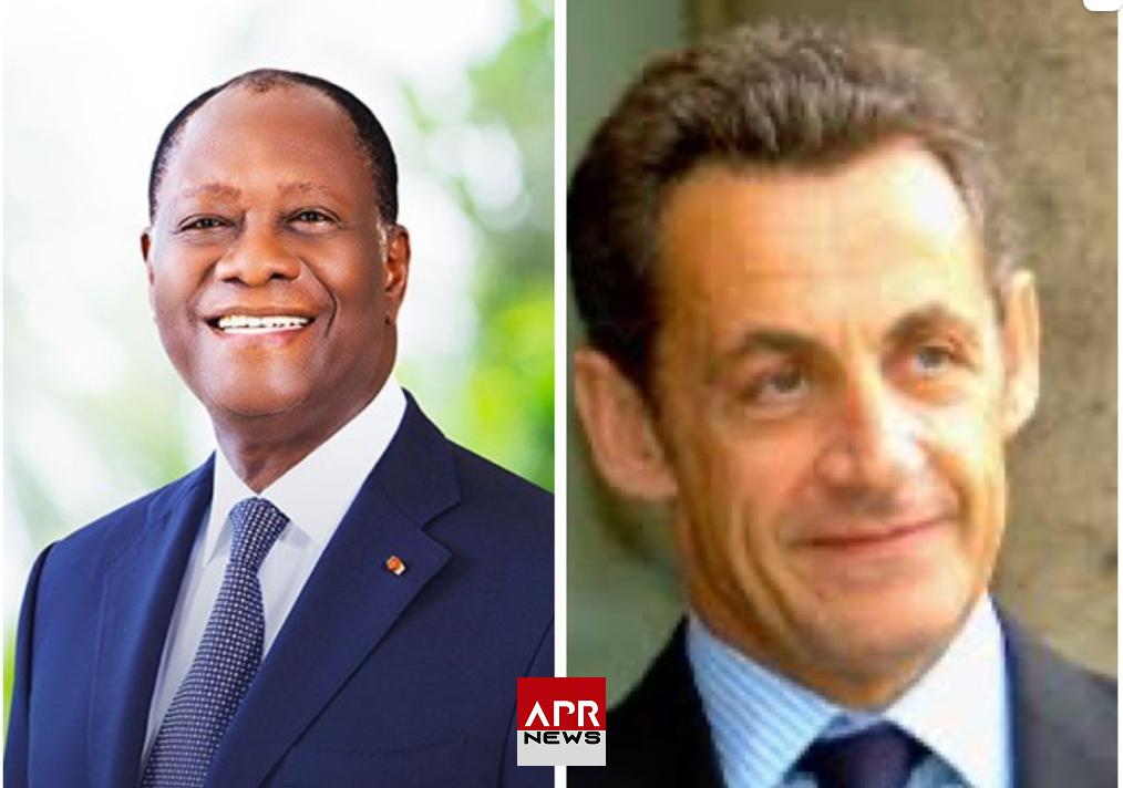 APRNEWS: La visite dominicale de Nicolas Sarkozy à Alassane Ouattara à Paris