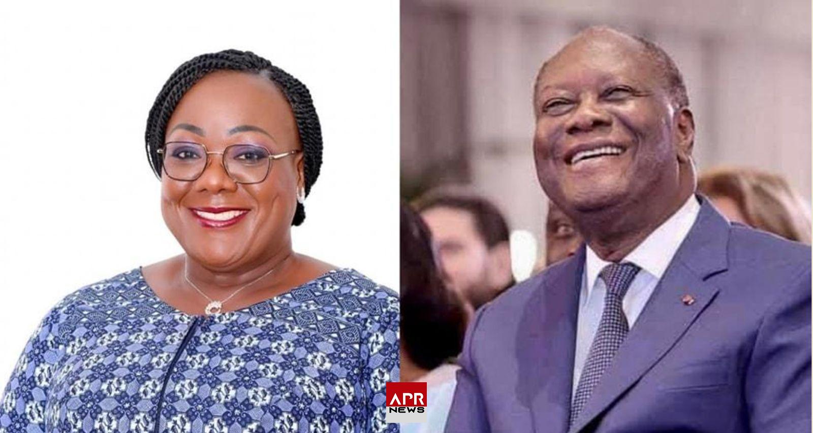 APRNEWS : Anne Désirée Ouloto confirme la candidature de Ouattara