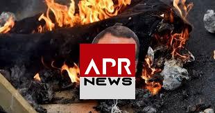 APRNEWS: Macron brûlé en effigie – Un rassemblement anti-français au Mali APRNEWS: Macron brûlé en effigie – Un rassemblement anti-français au Mali