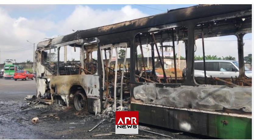 APRNEWS: Incendie au dépôt SOTRA d&rsquo;Abobo – 19 autobus calcinés